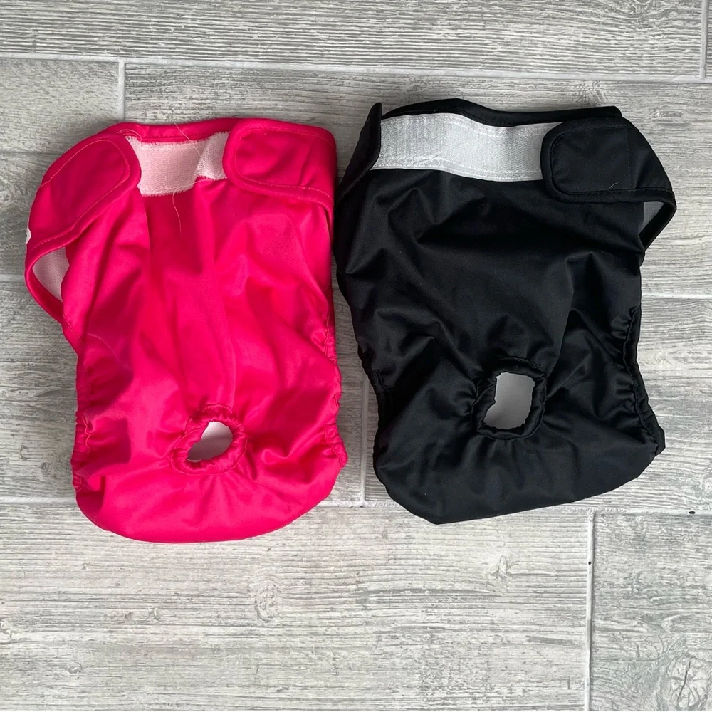 Reusable Pet Diapers- Black and Pink